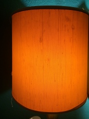 Lamp shade glow, enticing me to stay in the massage room a bit longer.